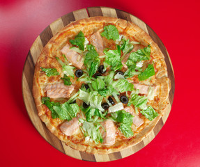 Pizza Atlantic salmon