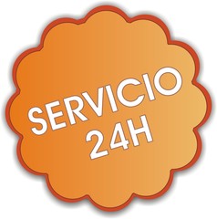 étiquette servicio 24h