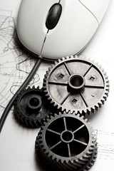 Mechanical ratchets, drafting and mouse