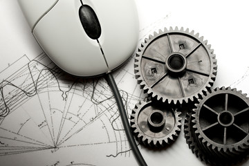 Mechanical ratchets, drafting and mouse