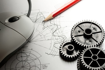 Mechanical ratchets, drafting and mouse