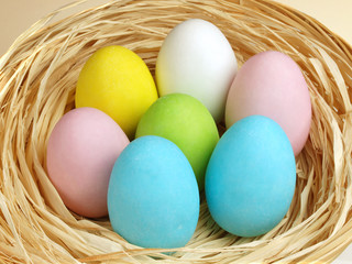 Colorful Easter eggs.