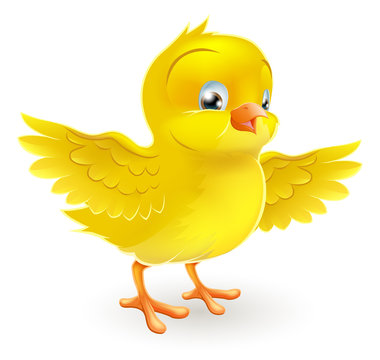 recommend clip art: Cute happy little yellow Easter chick