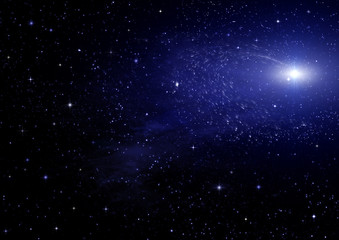 Obraz na płótnie Canvas Gwiazdy planety i galaktyki w wolnej przestrzeni