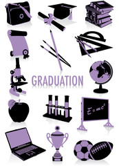Graduation silhouettes
