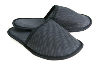 Retro style house shoe slippers isolated