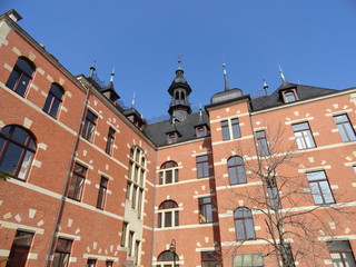 Fototapeta premium Rathaus Dresden-Pieschen, Hofseite