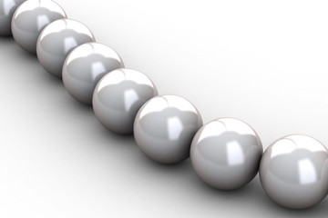 Beautiful creamy pearl necklace