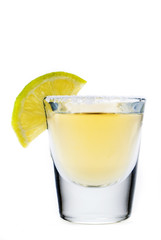 Tequila and lime