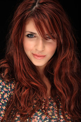 beautiful red hair girl