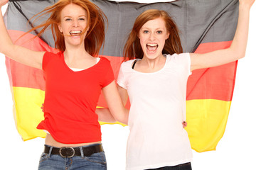 weibliche Deutschland Fans
