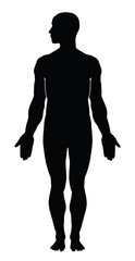 Human body silhouette