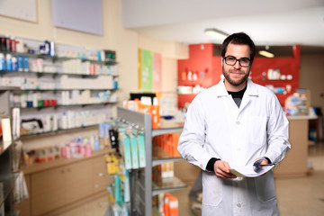 young male pharmacist
