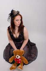 Die Frau und ihr Teddy
