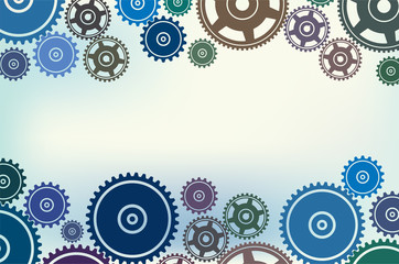 gear background set a