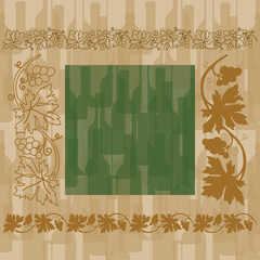 Wine background ornament