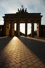 Foto op Canvas Brandenburger Tor in Berlin -Silhouette © Tiberius Gracchus