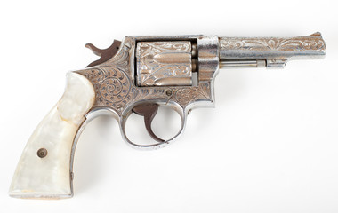 silver pistol