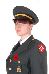 Military woman.