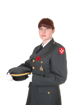 Woman in uniform.