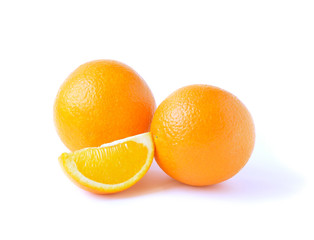 Two orange fruit and lobule