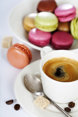 Espresso and macaroons