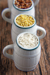 three types of grain agricultures