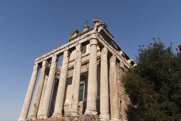 Fototapeta na wymiar Ancient Roman Forum w Rzymie, Włochy
