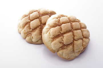 japanese sweet roll on white background