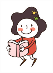 close-up of girl smiling