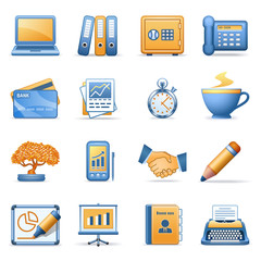 Icons for web blue orange series 3