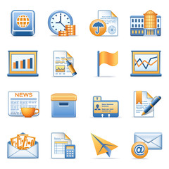 Icons for web blue orange series 5