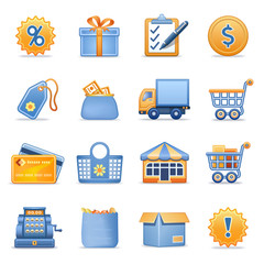 Icons for web blue orange series 6