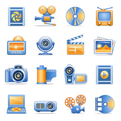 Icons for web blue orange series 8