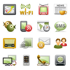 Communication icons.
