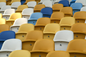 Bleacher of a stadium