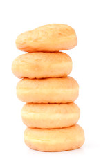 Fototapeta na wymiar Plain doughnuts