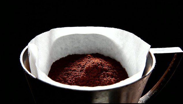 Caf&eacute; coado na hora