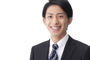 笑顔の新人ビジネスマン