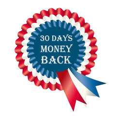 30 Days Money Back Guarantee Label