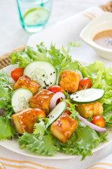 Tofu Salad with sesame dressing