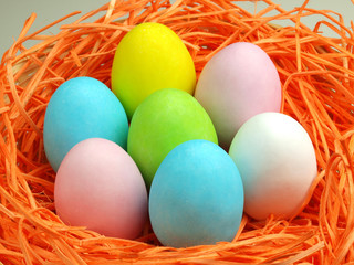 Colorful Easter eggs.