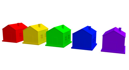 The colored houses