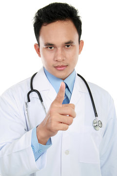medical doctor pointing at you