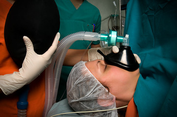 Applying anesthesia during surgery