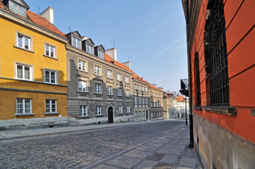 Street in Warsaw, Poland