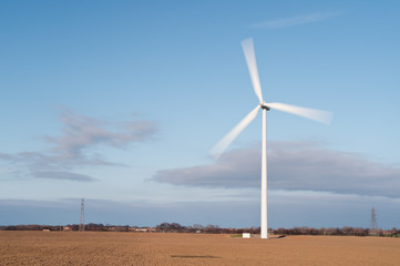 Fototapeta premium Single wind turbine