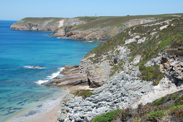 Fototapeta na wymiar The Brittany coast to Cap Fréhel