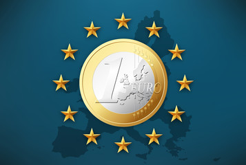 Euro signs 4 - obrazy, fototapety, plakaty