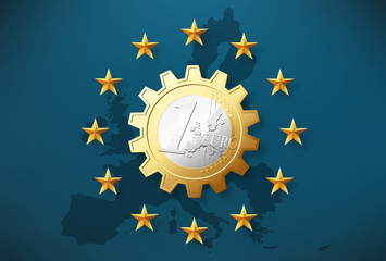 Euro signs 5 - obrazy, fototapety, plakaty